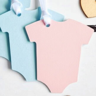 Bebek Body (Zıbın) Şeklinde Etiketler (25 Adet)