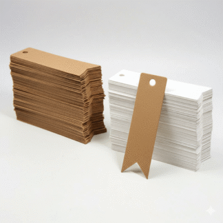 2x7 cm Bayrak Kesimli Ürün Etiketi - 100 Adet